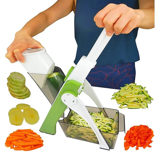 Cortador Rebanador y Rallador de Verduras y Frutas