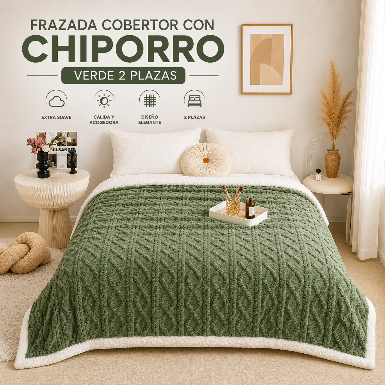 Frazada Cobertor con Chiporro 2 Plazas