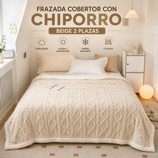 Frazada Cobertor con Chiporro 2 Plazas