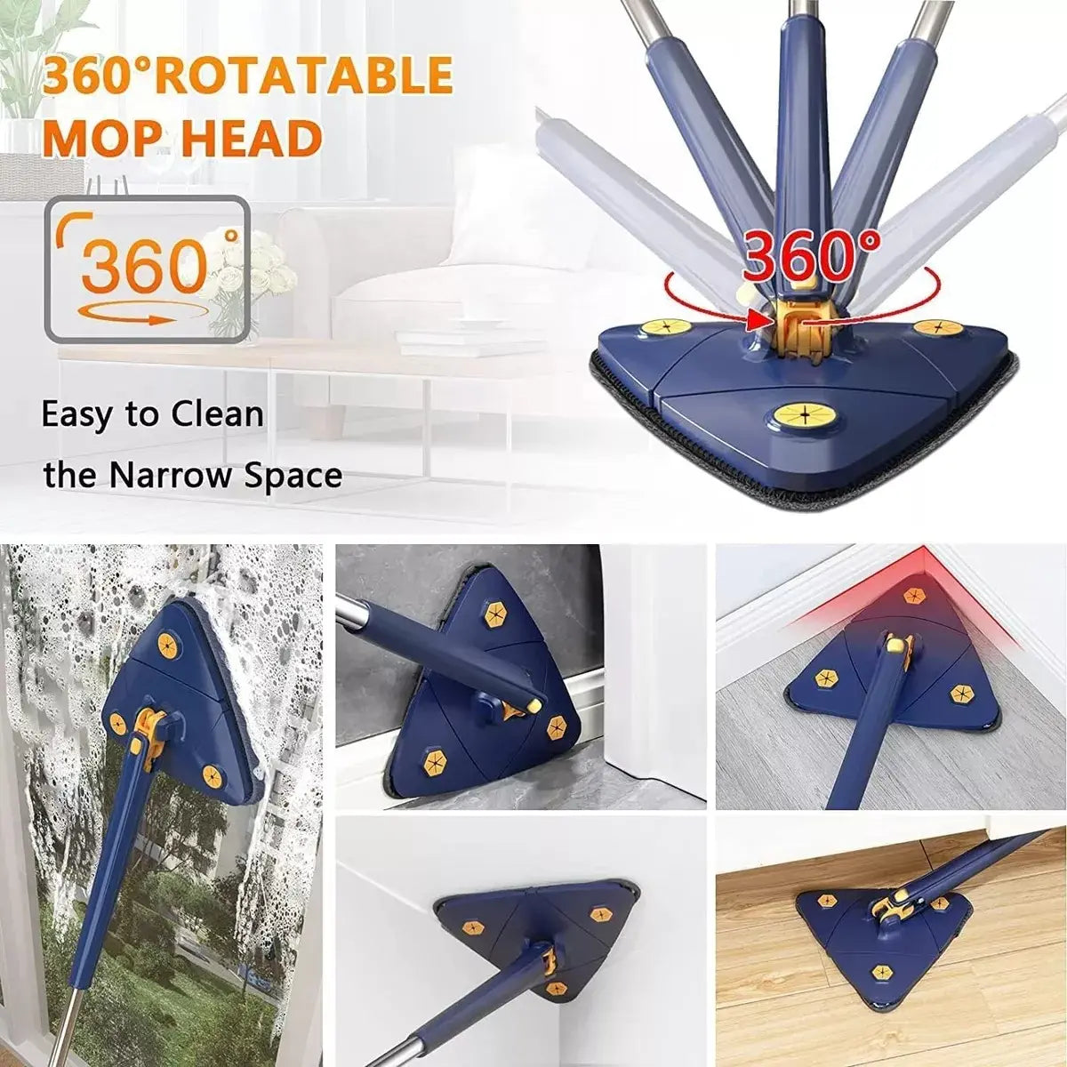 PACK LIMPIA VIDRIO Y MOPA TRIANGULAR 360